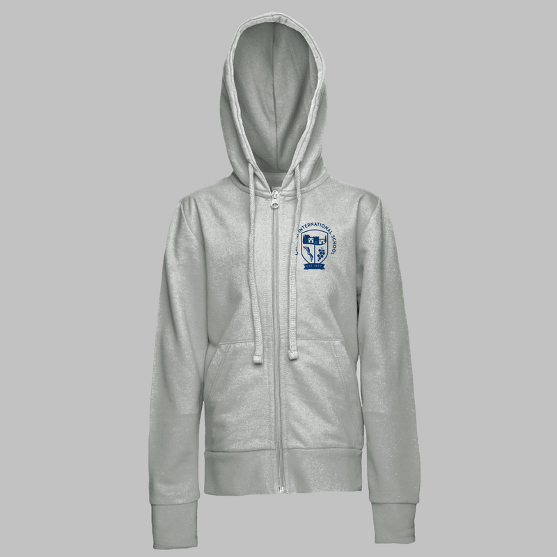 Felpa Zip con Cappuccio Leggera [Castelli International School]