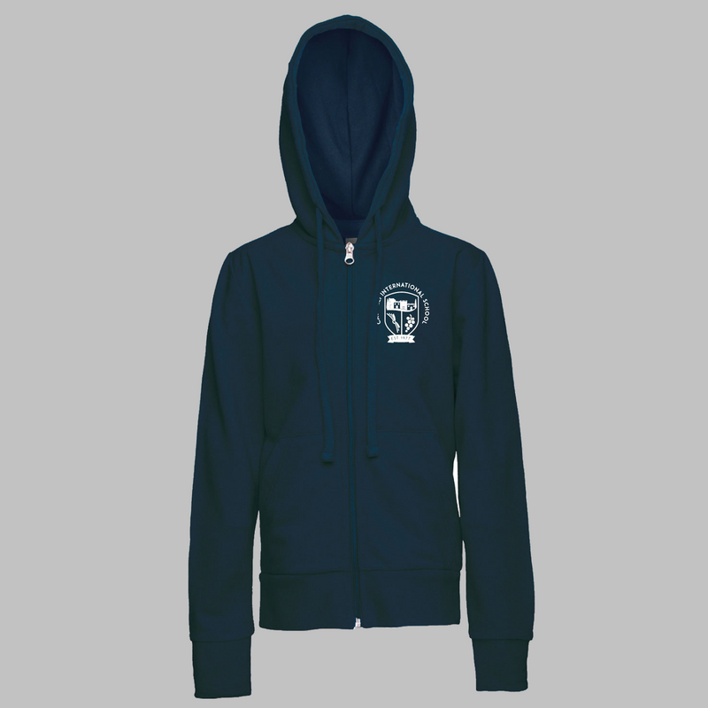 Felpa Zip con Cappuccio Leggera [Castelli International School]