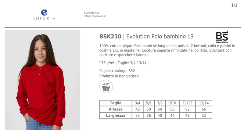 Polo Maniche Lunghe [Castelli International School]