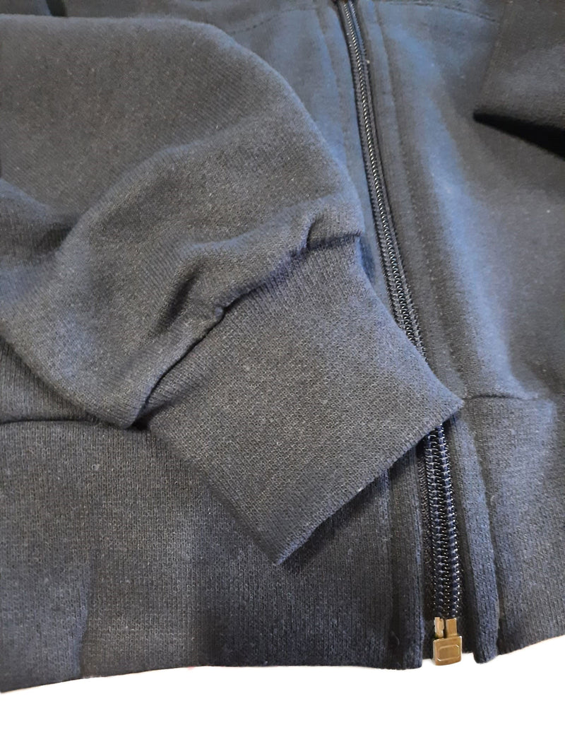 Felpa Cappuccio Bambino [Wally] in Cotone Pesante con Zip Lunga - Made in Italy