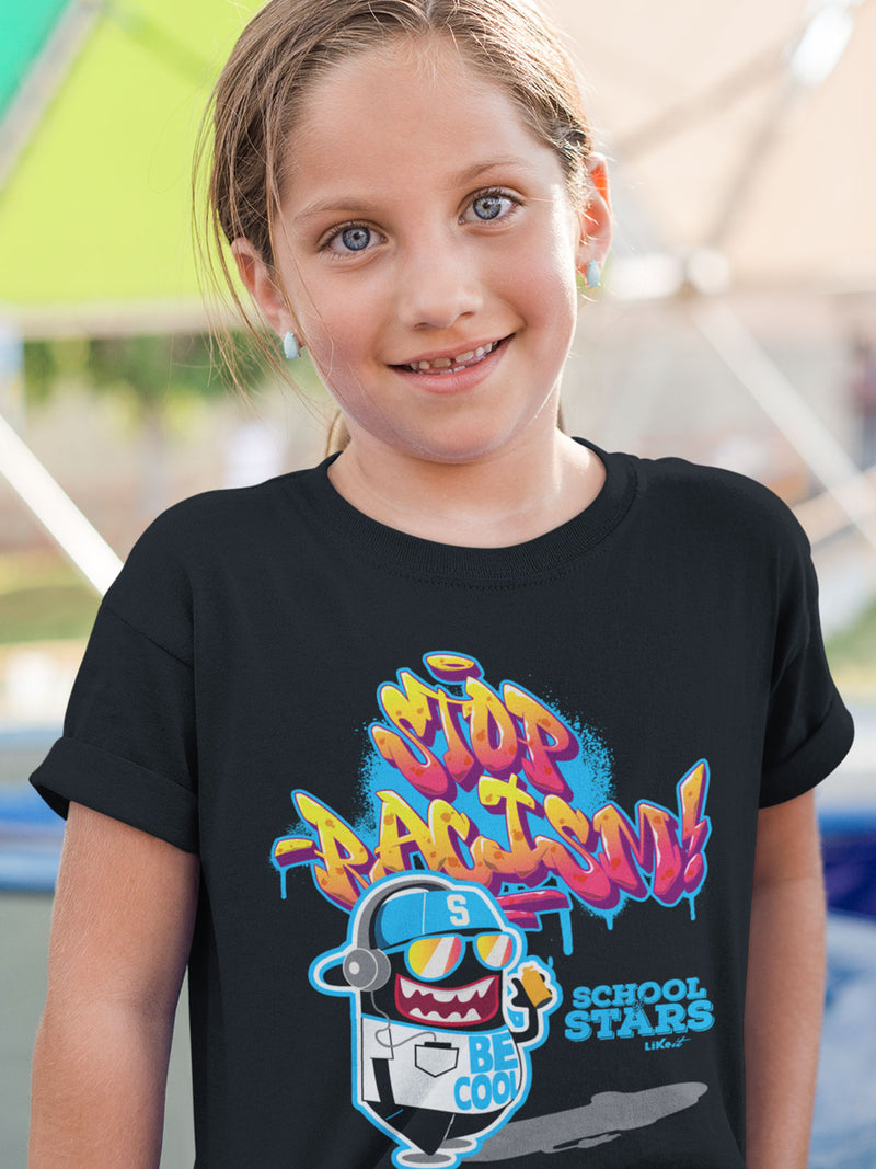 T-shirt Bambino Stop Racism [School of Stars]
