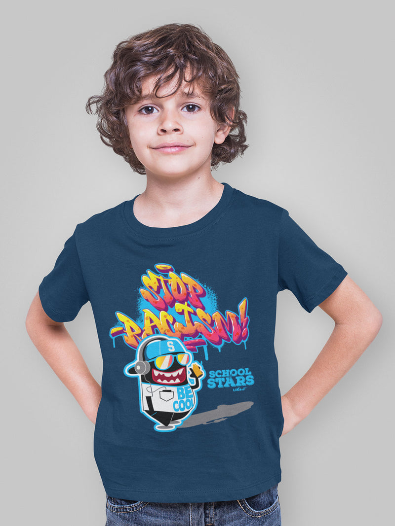 T-shirt Bambino Stop Racism [School of Stars]