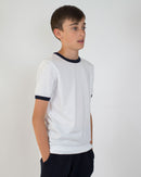 T-shirt Bambino [Donkey] in Cotone Colori a Contrasto - Made in Italy