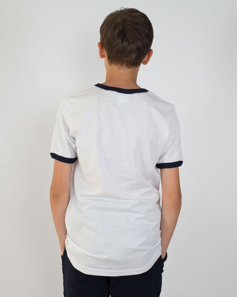 T-shirt Bambino [Donkey] in Cotone Colori a Contrasto - Made in Italy