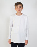 T-shirt Bambino Manica Lunga [Sarah] in Cotone Colori a Contrasto - Made in Italy