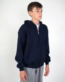 Felpa Cappuccio Bambino [Zippy] in Cotone con Zip Lunga - Made in Italy