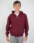 Felpa Cappuccio Bambino [Wally] in Cotone Pesante con Zip Lunga - Made in Italy
