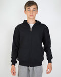 Felpa Cappuccio Bambino [Wally] in Cotone Pesante con Zip Lunga - Made in Italy