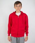 Felpa Cappuccio Bambino [Wally] in Cotone Pesante con Zip Lunga - Made in Italy
