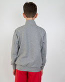 Felpa Collo Alto Bambino [Jack] in Cotone con Zip Lunga - Made in Italy