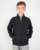 Felpa Collo Alto Bambino [Jack] in Cotone con Zip Lunga - Made in Italy