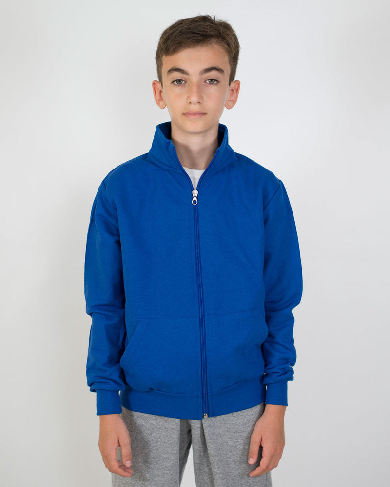 Felpa con zip collo alto hotsell