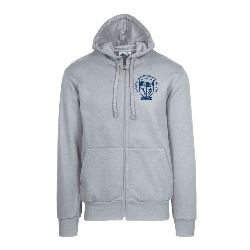 Felpa Zip con Cappuccio Pesante [Castelli International School]