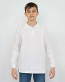 Polo Manica Lunga Bambino [Lucy] in Cotone Piquè