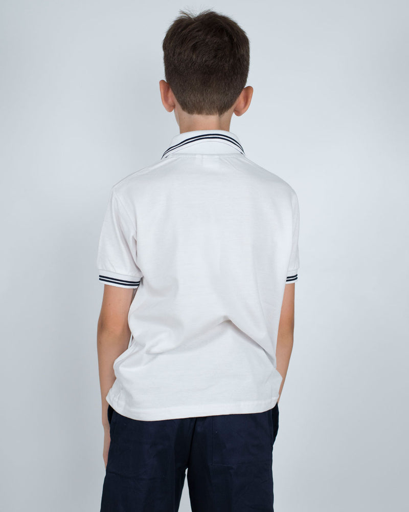 Polo Manica Corta Bambino [Polly] in Cotone Piquè - Made in Italy
