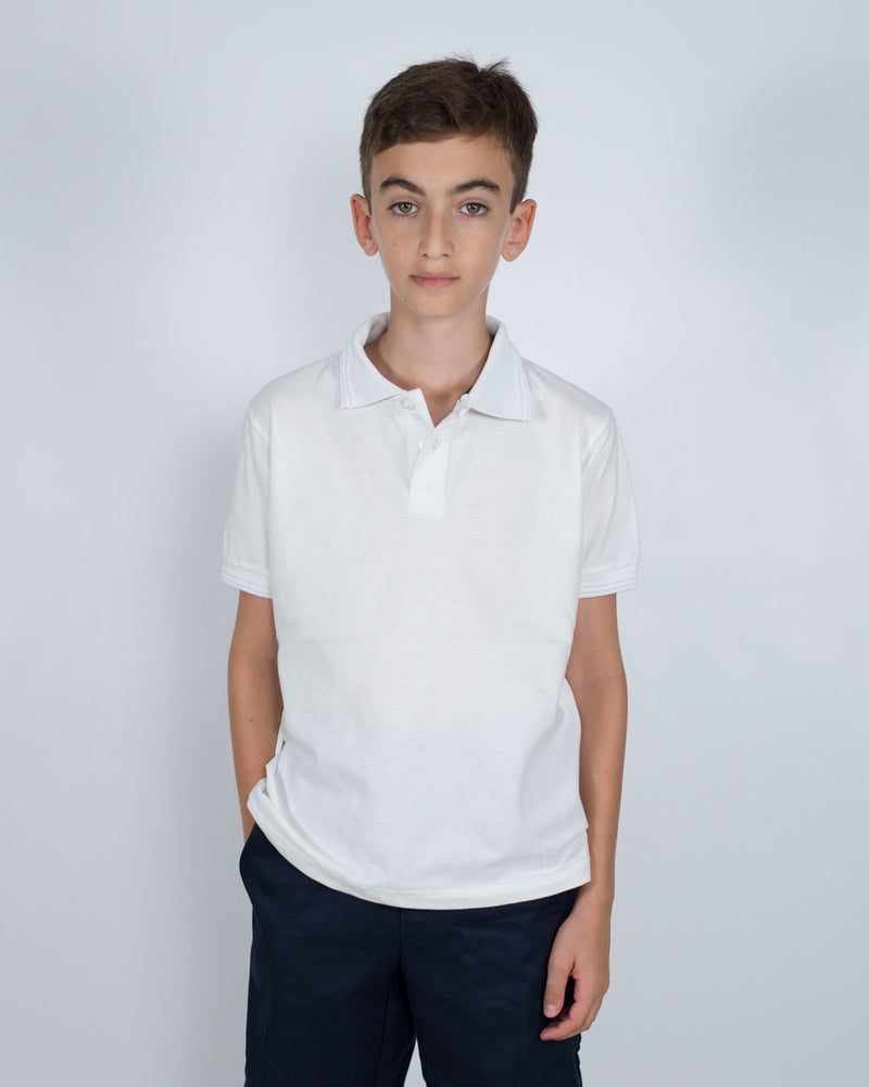Polo Manica Corta Bambino [Polly] in Cotone Piquè - Made in Italy