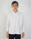 Polo Manica Lunga Bambino [Thunder] in Cotone Piquè - Made in Italy