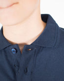 Polo Manica Lunga Bambino [Thunder] in Cotone Piquè - Made in Italy