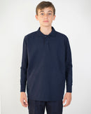 Polo Manica Lunga Bambino [Thunder] in Cotone Piquè - Made in Italy