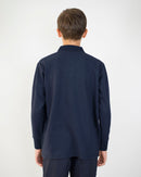 Polo Manica Lunga Bambino [Thunder] in Cotone Piquè - Made in Italy