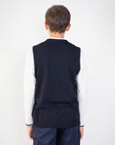 Pullover Gilet Collo a V [Marcus] in Cotone - Made in Italy