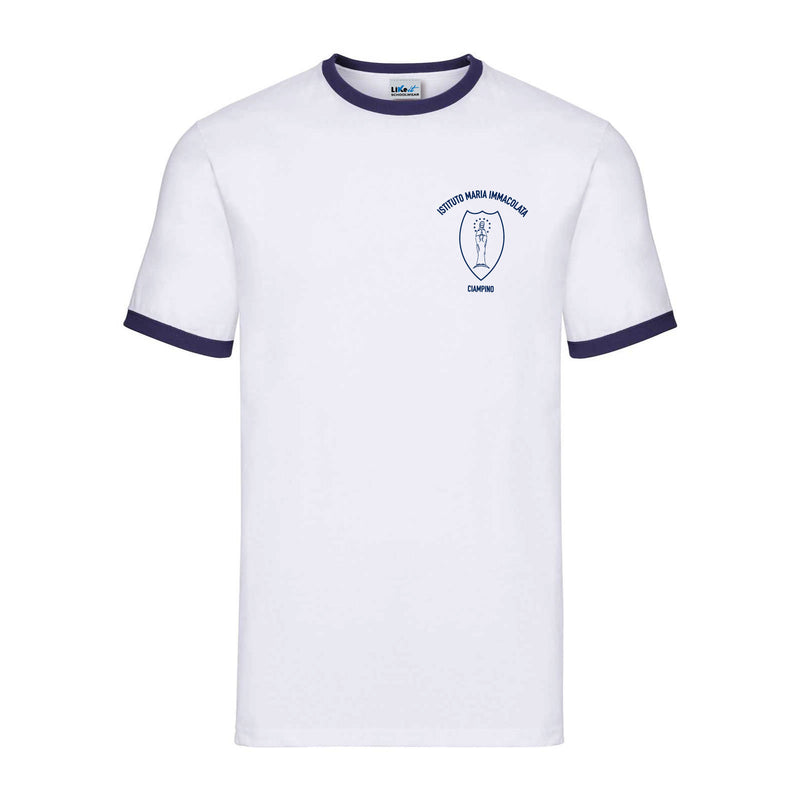 T-shirt Maniche Corte Colletto a Contrasto [Istituto Maria Immacolata]