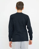 T-shirt Bambino Manica Lunga [Flynn] in Cotone con Polsini