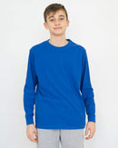 T-shirt Bambino Manica Lunga [Flynn] in Cotone con Polsini